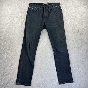 Mavi Black Pro Jeans Mens 30x30 Black Denim Pants Marcus Slim Straight Stretch